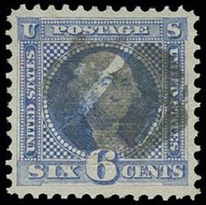 US Stamp Value Scott Catalogue # 115: 6c 1869 Pictorial Washington. H.R. Harmer, Jun 2013, Sale 3003, Lot 1108