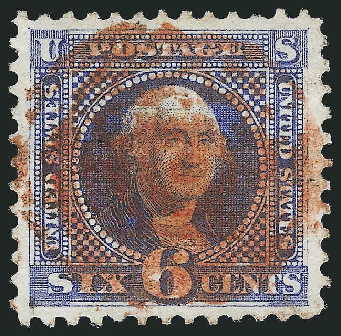 Prices of US Stamps Scott #115 - 6c 1869 Pictorial Washington. Robert Siegel Auction Galleries, Mar 2011, Sale 1004, Lot 88
