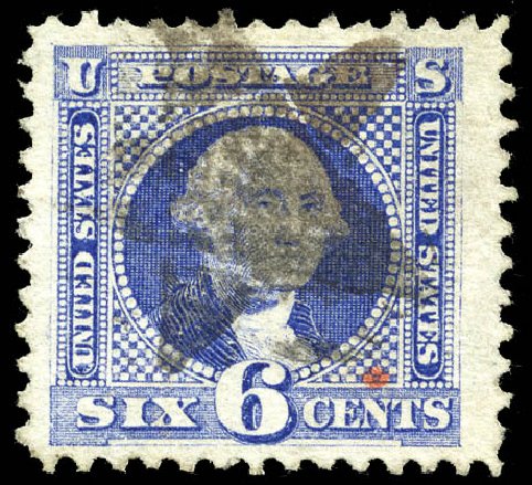 US Stamp Values Scott Cat. #115: 1869 6c Pictorial Washington. Matthew Bennett International, Mar 2012, Sale 344, Lot 4319