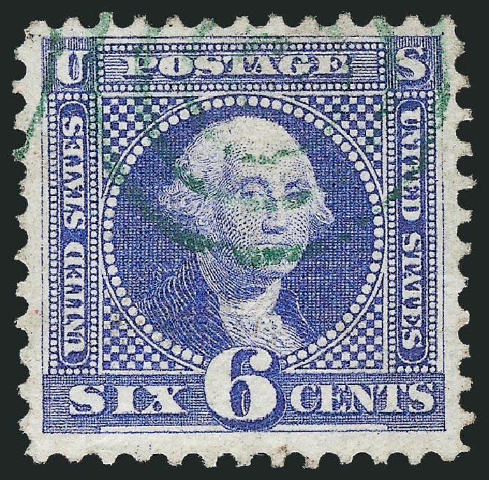 Cost of US Stamp Scott Catalog # 115: 1869 6c Pictorial Washington. Robert Siegel Auction Galleries, Mar 2011, Sale 1004, Lot 89