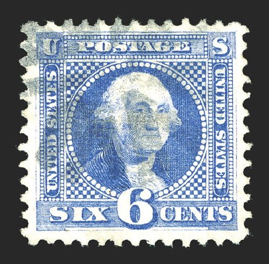 US Stamp Values Scott Catalogue # 115 - 1869 6c Pictorial Washington. Spink Shreves Galleries, Mar 2013, Sale 142, Lot 189