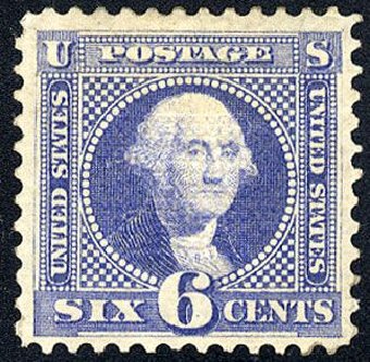 Prices of US Stamps Scott Catalogue # 115 - 6c 1869 Pictorial Washington. Cherrystone Auctions, Jan 2008, Sale 200801, Lot 1110