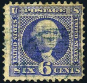 Prices of US Stamps Scott Catalogue # 115: 1869 6c Pictorial Washington. Harmer-Schau Auction Galleries, Oct 2012, Sale 95, Lot 180