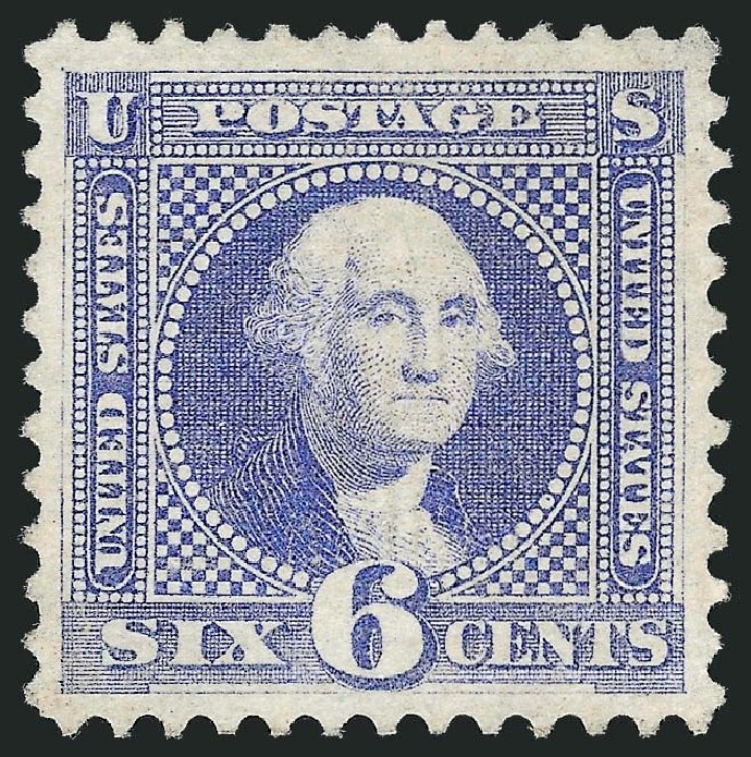 US Stamp Prices Scott Catalog #115: 1869 6c Pictorial Washington. Robert Siegel Auction Galleries, Nov 2013, Sale 1057, Lot 680