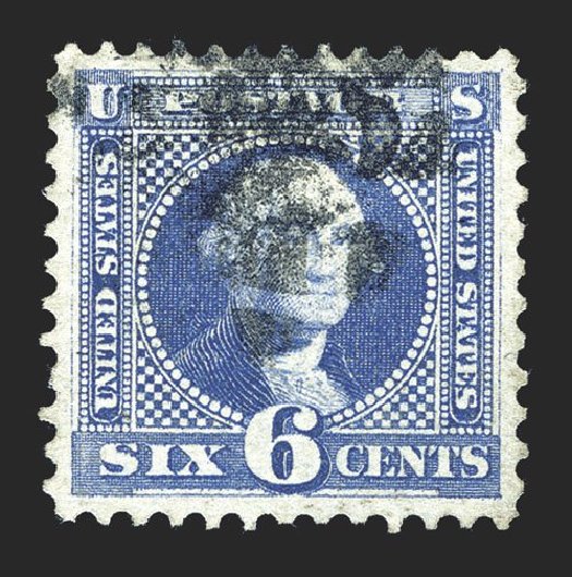 US Stamp Values Scott Cat. # 115 - 6c 1869 Pictorial Washington. Spink Shreves Galleries, Mar 2013, Sale 142, Lot 190