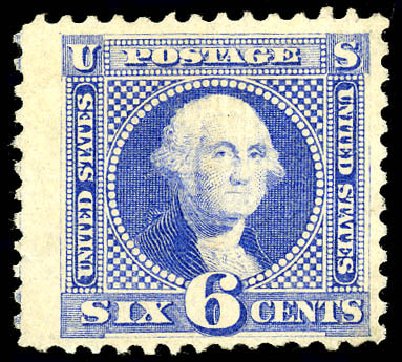 US Stamps Prices Scott Cat. # 115: 1869 6c Pictorial Washington. Matthew Bennett International, Dec 2008, Sale 330, Lot 1571