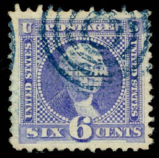 US Stamp Value Scott Catalog 115: 6c 1869 Pictorial Washington. Daniel Kelleher Auctions, Mar 2013, Sale 635, Lot 294