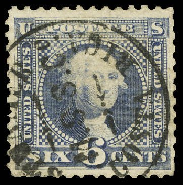 Prices of US Stamps Scott # 115: 6c 1869 Pictorial Washington. Matthew Bennett International, Dec 2008, Sale 330, Lot 1572
