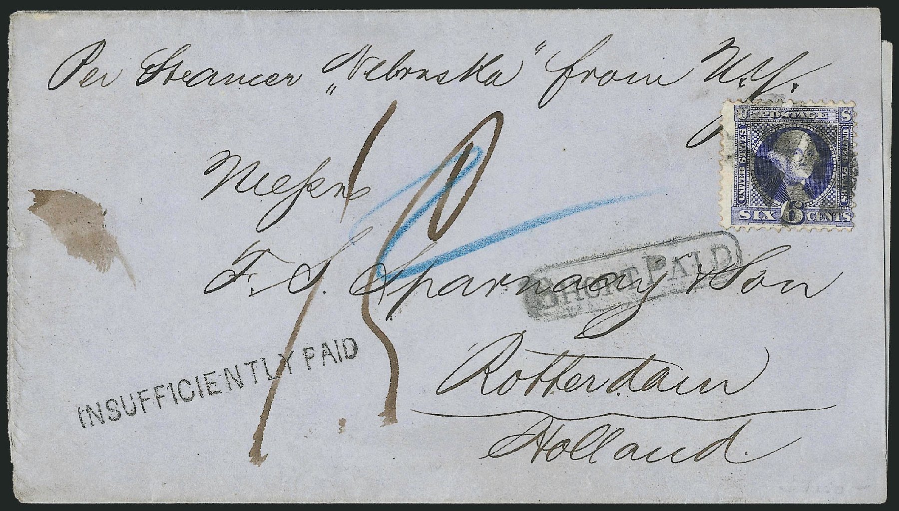 US Stamps Values Scott Cat. #115 - 1869 6c Pictorial Washington. Robert Siegel Auction Galleries, Mar 2011, Sale 1004, Lot 102