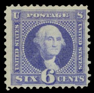 Cost of US Stamps Scott 115 - 6c 1869 Pictorial Washington. Daniel Kelleher Auctions, Mar 2014, Sale 650, Lot 2556