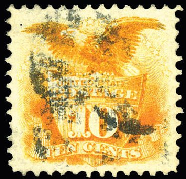 US Stamps Price Scott 116 - 1869 10c Pictorial Shield Eagle. Matthew Bennett International, Dec 2008, Sale 330, Lot 1577