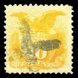 Cost of US Stamps Scott Catalogue # 116 - 1869 10c Pictorial Shield Eagle. Matthew Bennett International, Sep 2010, Sale 333, Lot 3497