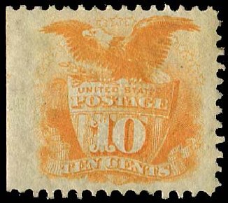 US Stamp Prices Scott Catalogue # 116: 1869 10c Pictorial Shield Eagle. Regency-Superior, Jan 2015, Sale 109, Lot 747