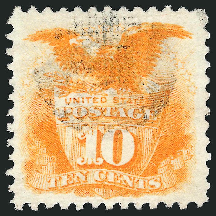 US Stamp Prices Scott Catalog #116 - 10c 1869 Pictorial Shield Eagle. Robert Siegel Auction Galleries, Mar 2012, Sale 1019, Lot 447