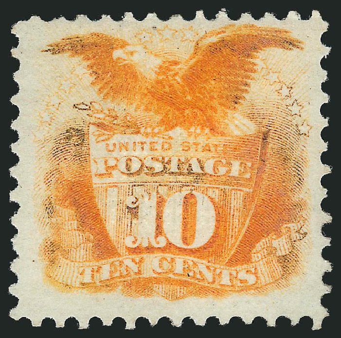 Cost of US Stamps Scott Cat. # 116: 1869 10c Pictorial Shield Eagle. Robert Siegel Auction Galleries, Mar 2013, Sale 1040, Lot 1367