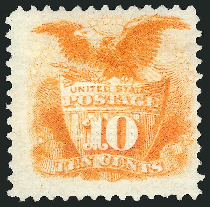 Price of US Stamps Scott Cat. #116 - 10c 1869 Pictorial Shield Eagle. Robert Siegel Auction Galleries, Mar 2014, Sale 1067, Lot 1107