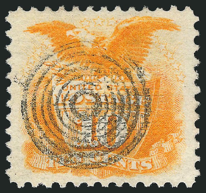 US Stamp Prices Scott Cat. # 116 - 1869 10c Pictorial Shield Eagle. Robert Siegel Auction Galleries, Sep 2009, Sale 976, Lot 1447
