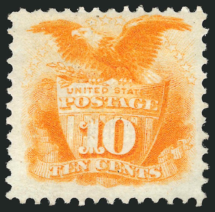 US Stamp Price Scott Catalog 116 - 10c 1869 Pictorial Shield Eagle. Robert Siegel Auction Galleries, Dec 2009, Sale 982, Lot 5317