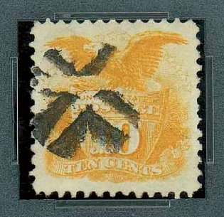 US Stamp Price Scott # 116: 1869 10c Pictorial Shield Eagle. Matthew Bennett International, Oct 2007, Sale 322, Lot 2038