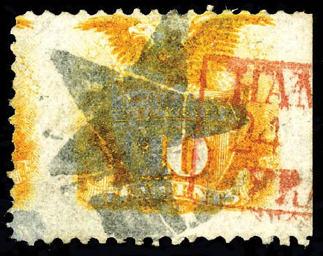 Values of US Stamp Scott Catalogue # 116: 10c 1869 Pictorial Shield Eagle. Matthew Bennett International, Dec 2008, Sale 330, Lot 1578