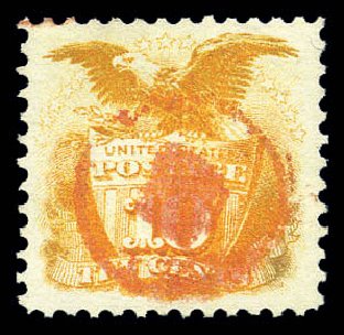 Prices of US Stamp Scott Cat. # 116 - 10c 1869 Pictorial Shield Eagle. Matthew Bennett International, Sep 2010, Sale 333, Lot 3498