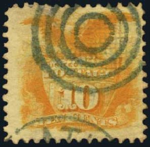 US Stamp Prices Scott Catalogue 116: 10c 1869 Pictorial Shield Eagle. Harmer-Schau Auction Galleries, Oct 2011, Sale 91, Lot 198