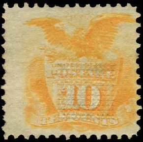 Costs of US Stamp Scott Catalog #116 - 1869 10c Pictorial Shield Eagle. Regency-Superior, Nov 2014, Sale 108, Lot 268
