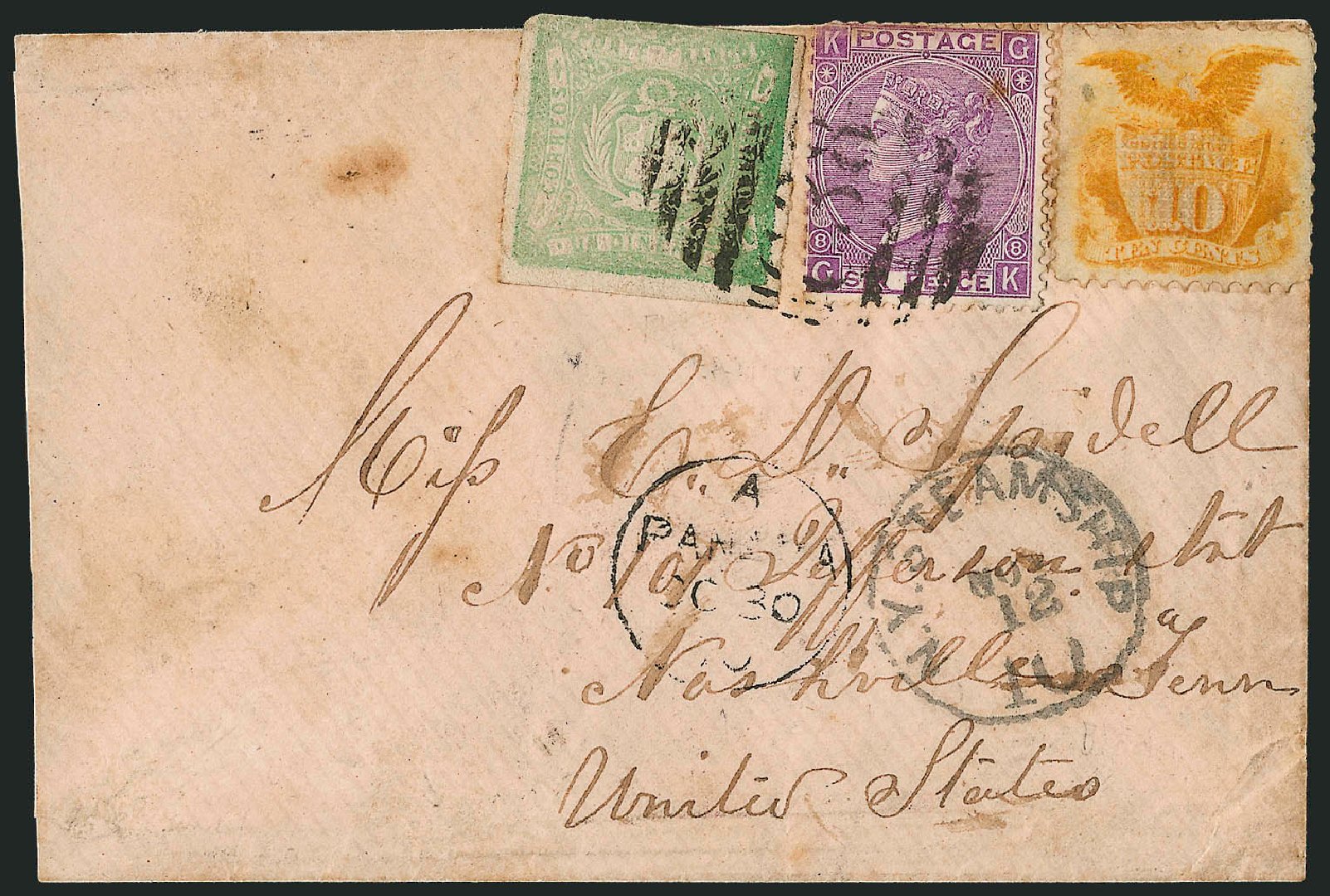 US Stamp Values Scott Catalog # 116: 1869 10c Pictorial Shield Eagle. Robert Siegel Auction Galleries, Mar 2011, Sale 1004, Lot 118