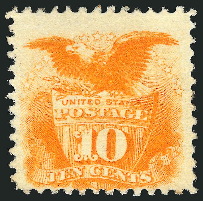 Costs of US Stamp Scott 116: 10c 1869 Pictorial Shield Eagle. Robert Siegel Auction Galleries, Oct 2011, Sale 1014, Lot 1298