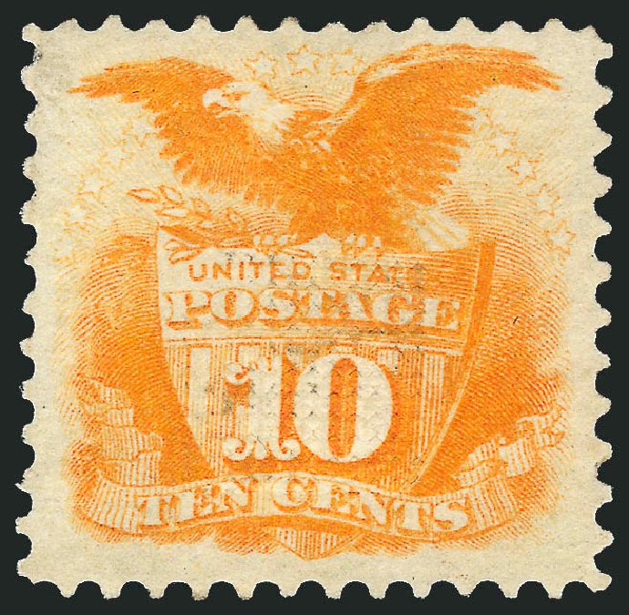 US Stamp Prices Scott Cat. #116 - 10c 1869 Pictorial Shield Eagle. Robert Siegel Auction Galleries, Dec 2011, Sale 1017, Lot 548