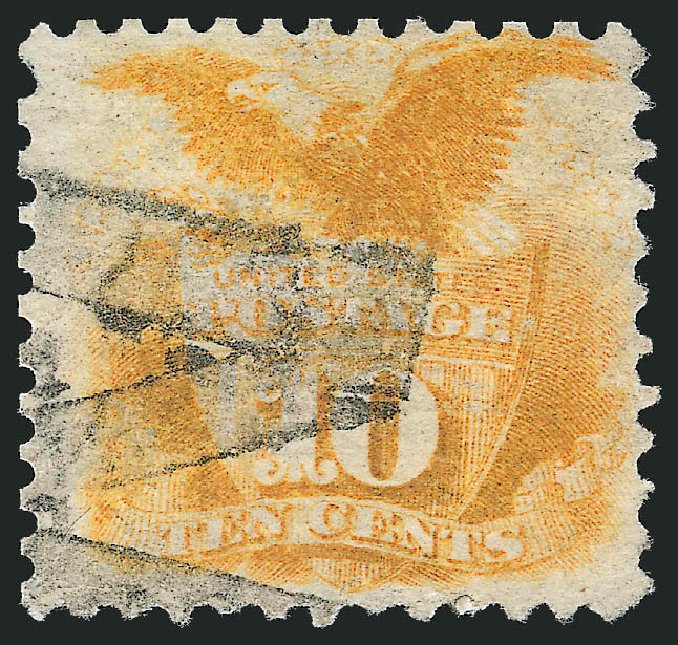 Value of US Stamps Scott Catalog #116 - 10c 1869 Pictorial Shield Eagle. Robert Siegel Auction Galleries, Dec 2012, Sale 1037, Lot 1668