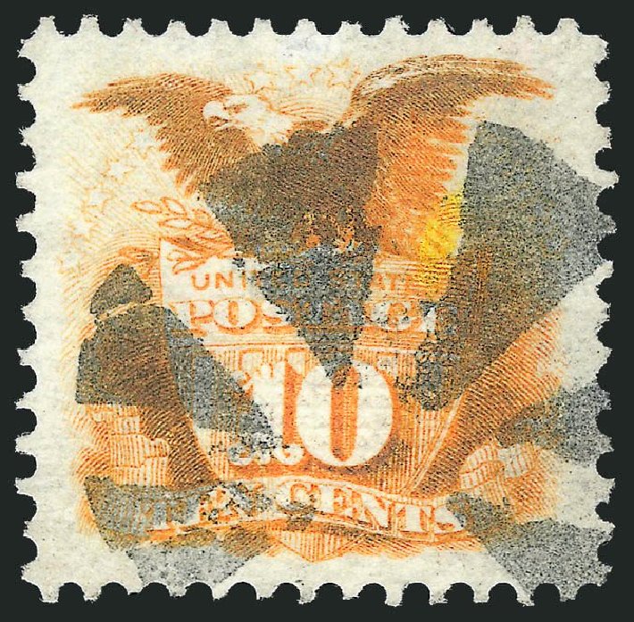 US Stamp Value Scott Catalog # 116: 1869 10c Pictorial Shield Eagle. Robert Siegel Auction Galleries, Sep 2014, Sale 1078, Lot 228