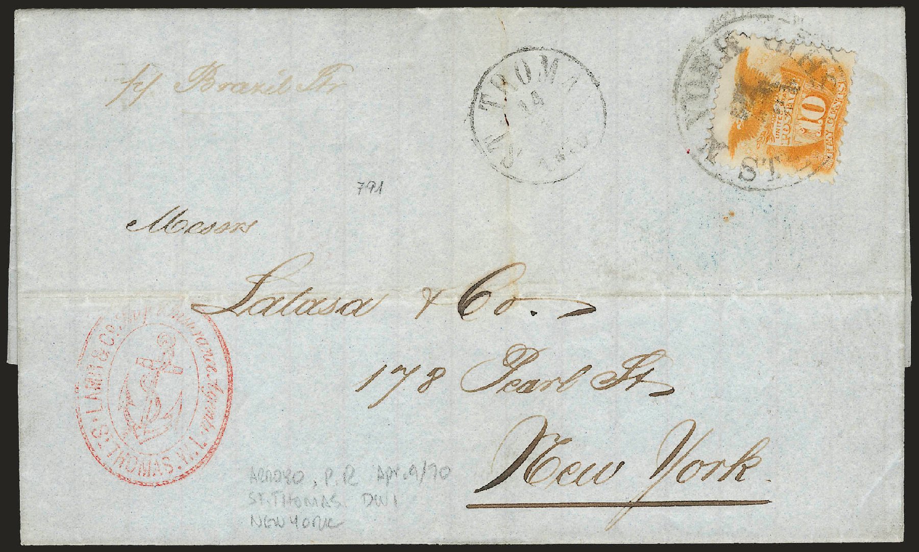 Costs of US Stamps Scott Catalog #116: 1869 10c Pictorial Shield Eagle. Robert Siegel Auction Galleries, Jun 2009, Sale 973, Lot 118