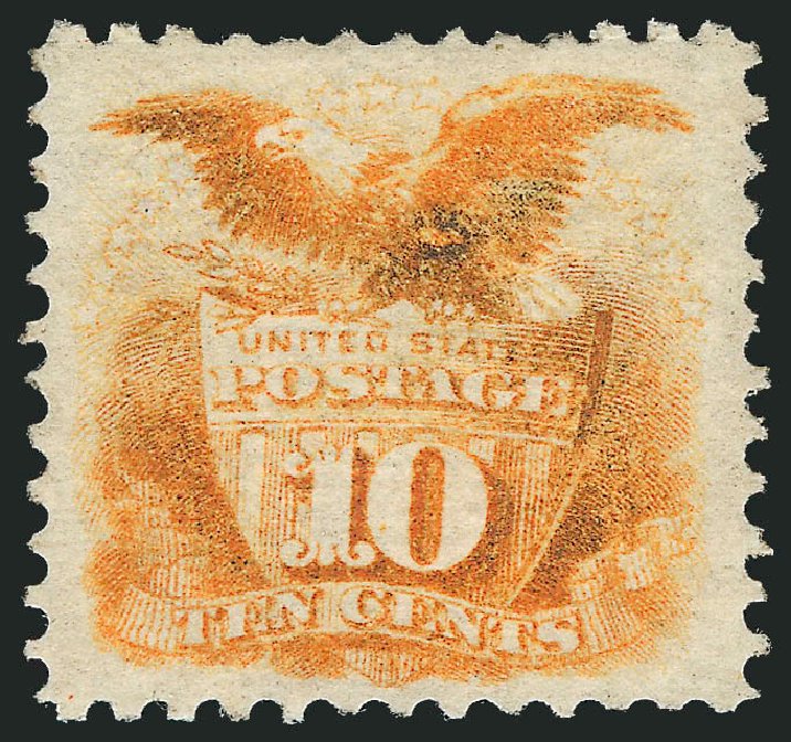Cost of US Stamp Scott Cat. 116 - 1869 10c Pictorial Shield Eagle. Robert Siegel Auction Galleries, Sep 2010, Sale 993, Lot 518