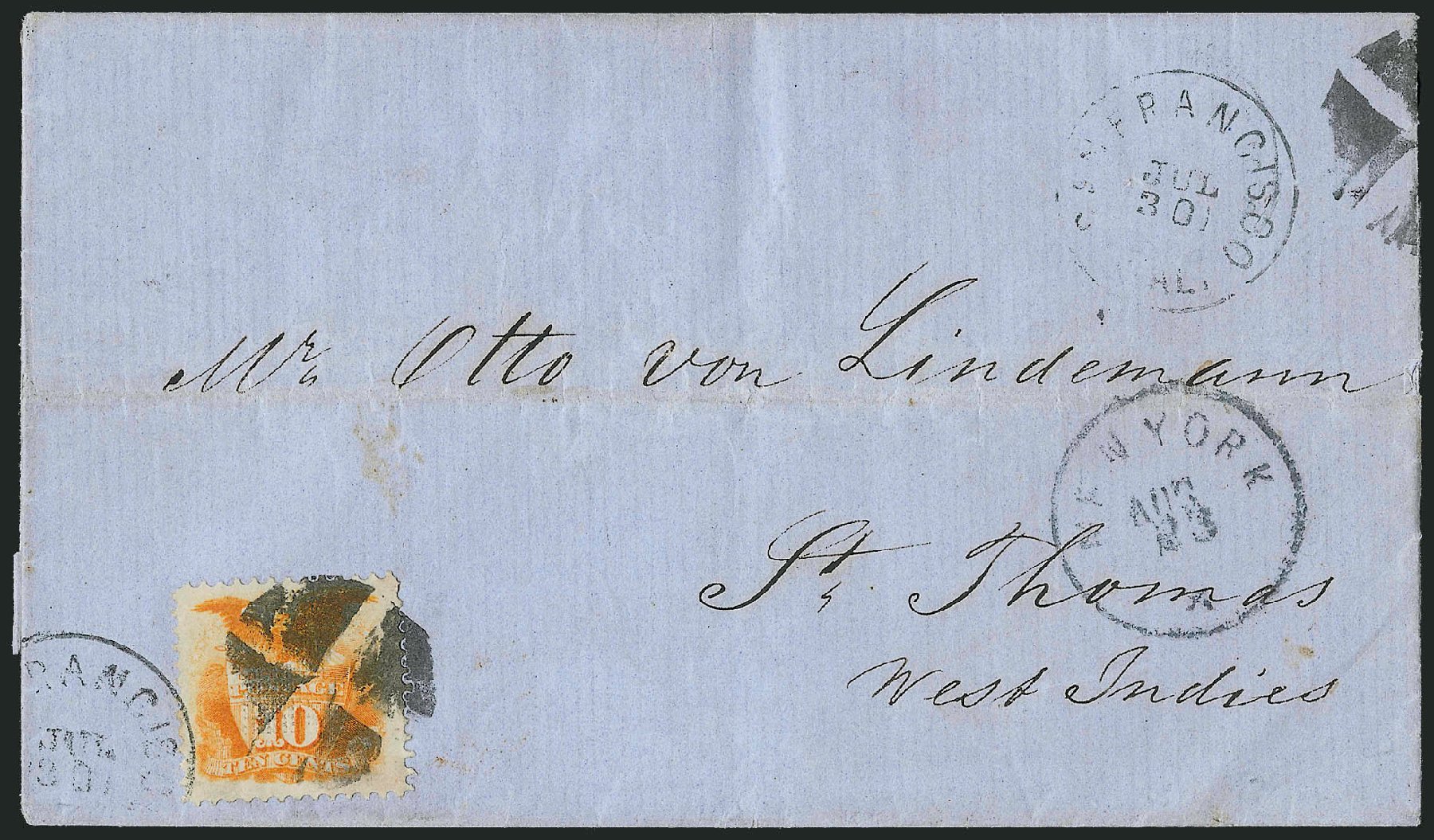 Values of US Stamp Scott # 116: 10c 1869 Pictorial Shield Eagle. Robert Siegel Auction Galleries, Mar 2011, Sale 1004, Lot 119