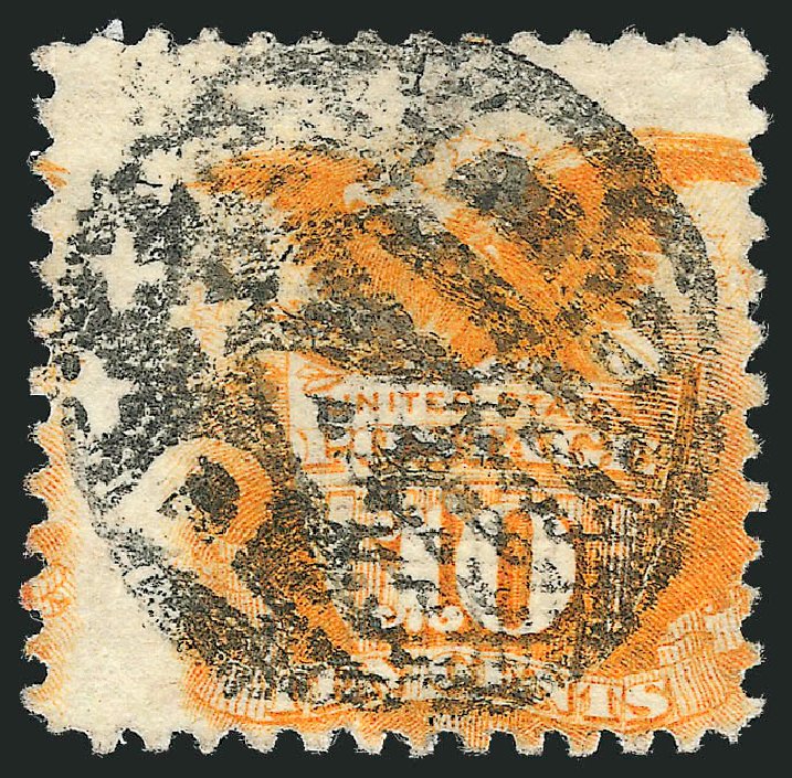 Values of US Stamps Scott Cat. 116 - 1869 10c Pictorial Shield Eagle. Robert Siegel Auction Galleries, Oct 2011, Sale 1013, Lot 199