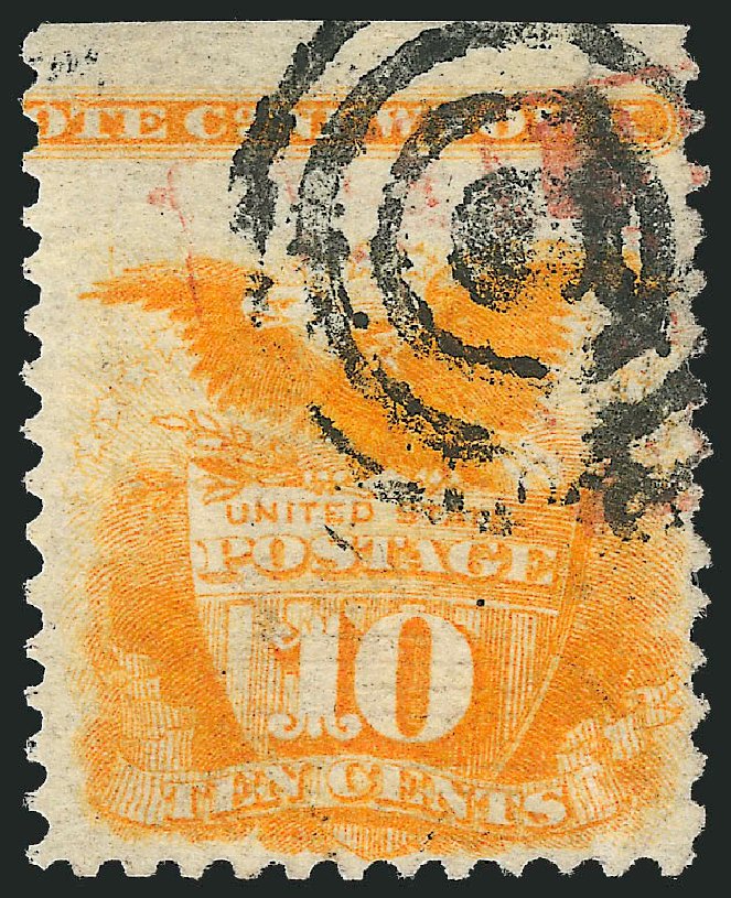 Values of US Stamps Scott Cat. # 116 - 1869 10c Pictorial Shield Eagle. Robert Siegel Auction Galleries, Dec 2012, Sale 1037, Lot 1669