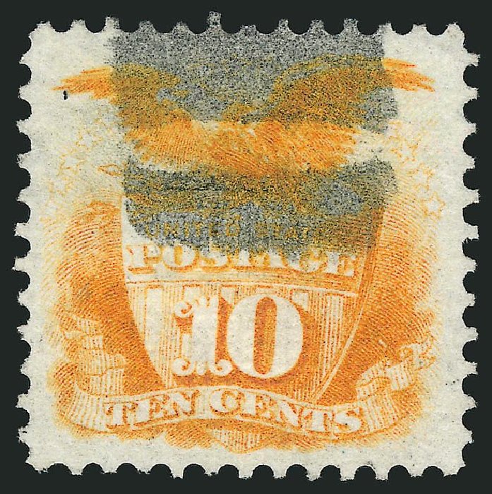 US Stamps Price Scott Cat. # 116 - 1869 10c Pictorial Shield Eagle. Robert Siegel Auction Galleries, Mar 2014, Sale 1067, Lot 1109
