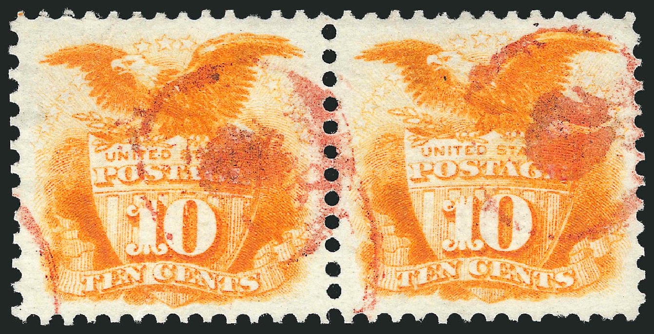 Value of US Stamps Scott Cat. # 116 - 10c 1869 Pictorial Shield Eagle. Robert Siegel Auction Galleries, Sep 2009, Sale 976, Lot 1449