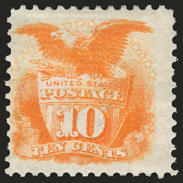 Prices of US Stamp Scott Catalog # 116 - 1869 10c Pictorial Shield Eagle. Robert Siegel Auction Galleries, Dec 2009, Sale 982, Lot 5319