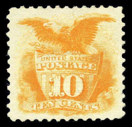 US Stamps Prices Scott Catalogue #116 - 1869 10c Pictorial Shield Eagle. Matthew Bennett International, Sep 2010, Sale 331, Lot 470