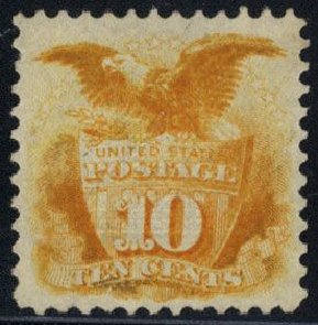 US Stamps Value Scott Catalogue 116: 10c 1869 Pictorial Shield Eagle. Cherrystone Auctions, Mar 2008, Sale 200803, Lot 140