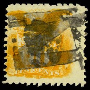 Value of US Stamps Scott Catalogue #116: 10c 1869 Pictorial Shield Eagle. Daniel Kelleher Auctions, Sep 2013, Sale 639, Lot 3220