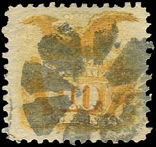 Value of US Stamps Scott Cat. #116: 10c 1869 Pictorial Shield Eagle. Regency-Superior, Jan 2015, Sale 109, Lot 750