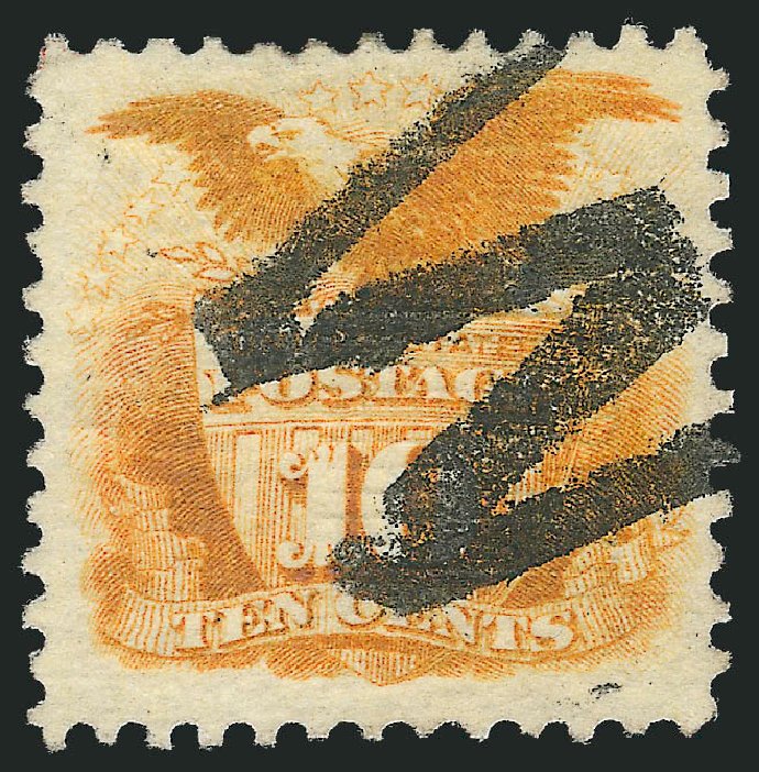 US Stamp Price Scott Catalog 116: 1869 10c Pictorial Shield Eagle. Robert Siegel Auction Galleries, Mar 2011, Sale 1004, Lot 110