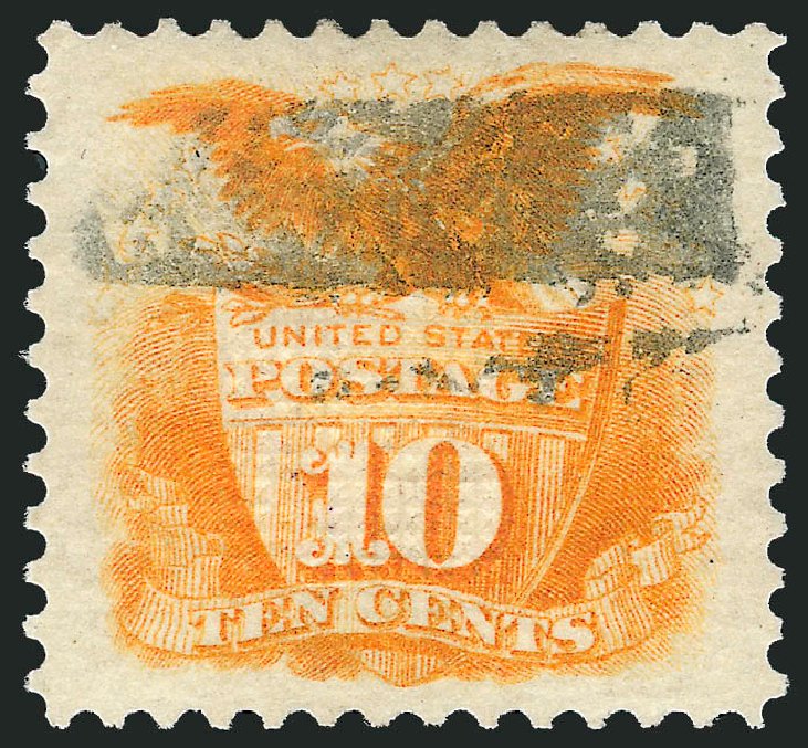 US Stamp Prices Scott Cat. 116: 1869 10c Pictorial Shield Eagle. Robert Siegel Auction Galleries, Feb 2015, Sale 1092, Lot 1090