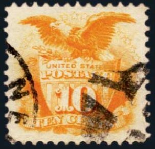 Price of US Stamps Scott Cat. # 116: 10c 1869 Pictorial Shield Eagle. Harmer-Schau Auction Galleries, Jan 2014, Sale 100, Lot 461