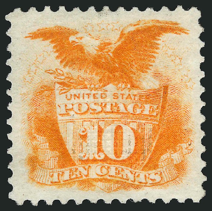 Price of US Stamps Scott Cat. 116: 10c 1869 Pictorial Shield Eagle. Robert Siegel Auction Galleries, Mar 2012, Sale 1019, Lot 441