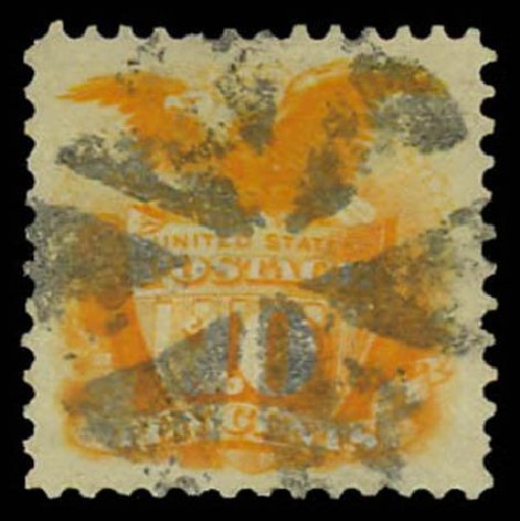 Costs of US Stamps Scott Cat. # 116: 1869 10c Pictorial Shield Eagle. Daniel Kelleher Auctions, Oct 2011, Sale 626, Lot 134