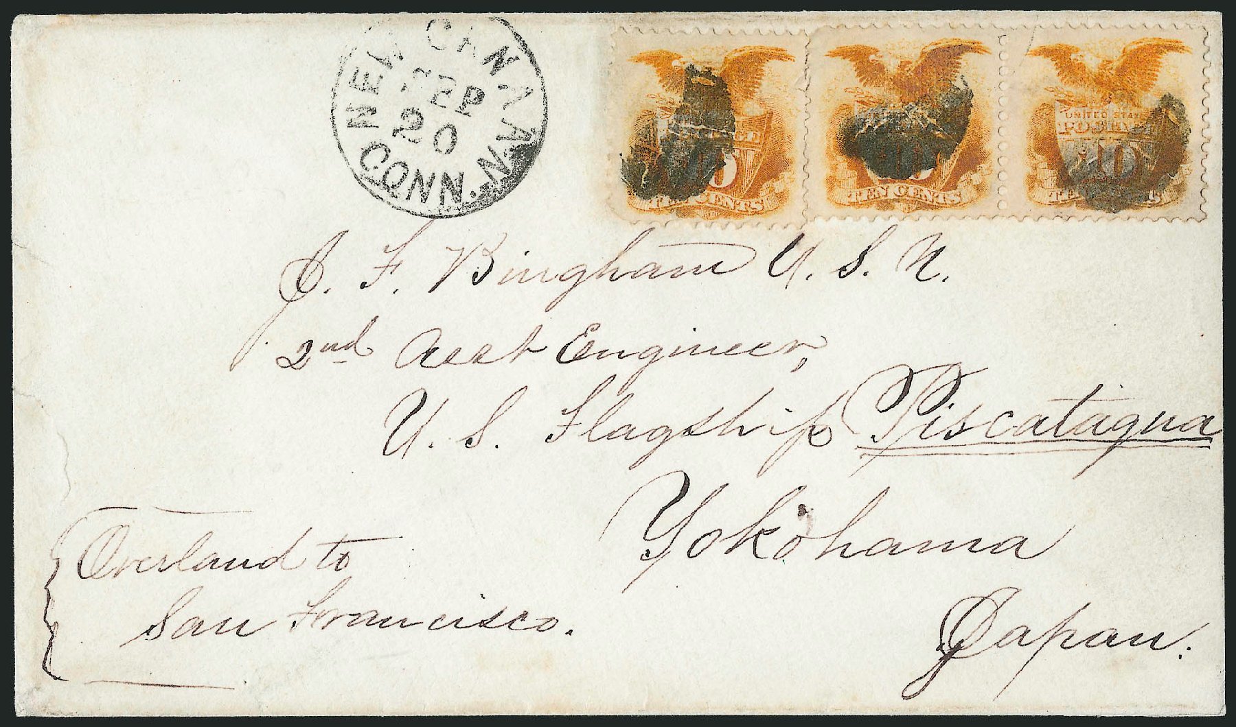 Cost of US Stamps Scott Cat. #116: 1869 10c Pictorial Shield Eagle. Robert Siegel Auction Galleries, Mar 2011, Sale 1004, Lot 134